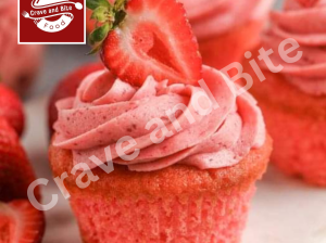Classical Strawberry cupcakes lahore | crave and b