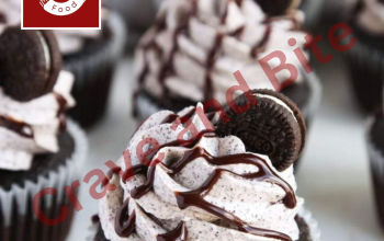 Oreo Cupcakes topped with oreo biscuit lahore