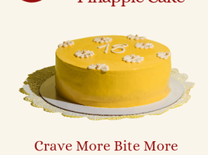 Discounted Pinapple Cake lahore | crave and bite