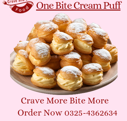 BestQuality Bite Cream puff lahore |crave and bite