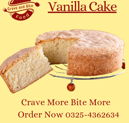 Vanilla Sponge Cake 1 pound lahore | crave and bit