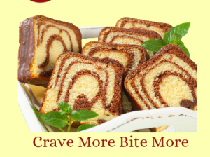 Rich marble cake with fast delivery crave and bite