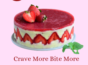 Premium strawberry cake with home delivery lahore