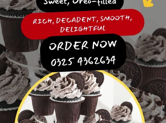 Perfect Oreo Cupcakes Crave and Bite Lahore