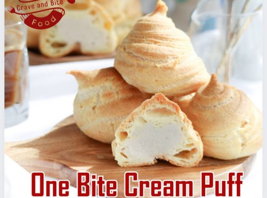 Top-Rated One-Bite Cream Puff from Crave and Bite