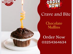 Chocolate Muffins from Crave and Bite Lahore