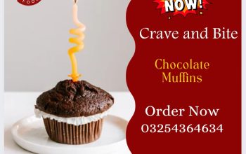 Chocolate Muffins from Crave and Bite Lahore