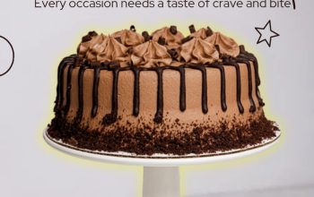Decadent Chocolate Cake by Crave and Bite Lahore!