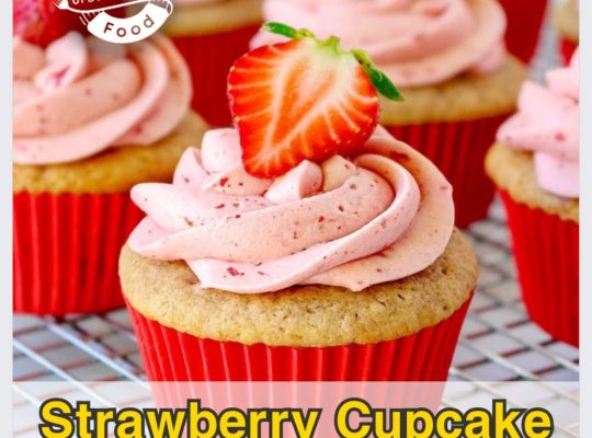 Fresh Strawberry Cupcakes by Crave and Bite!