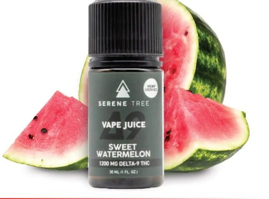 Delta-9 THC Sweet Watermelon Vape Juice 1200mg