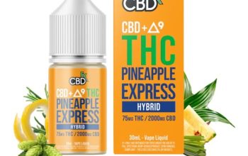 CBD+ ∆9 THC Vape Juice: Pineapple Express