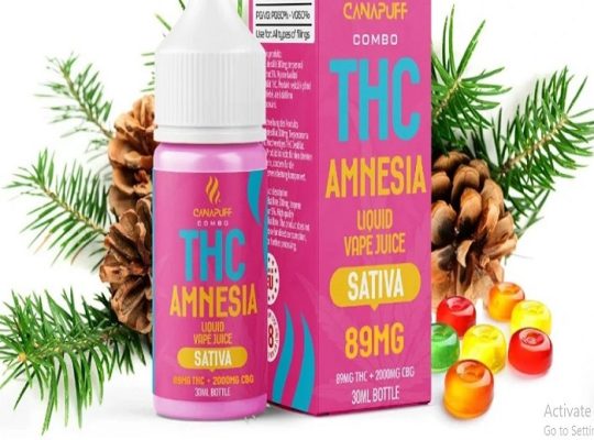 THC Liquid 89mg THC/2000mg CBG – Amnesia – 30ml