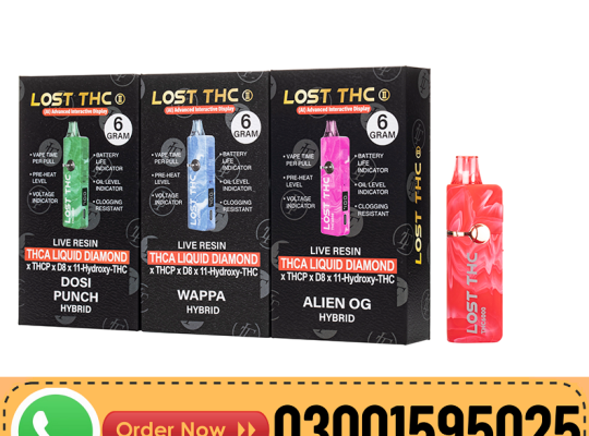 Lost THC-A Liquid Diamond Disposable 6G In Pakista