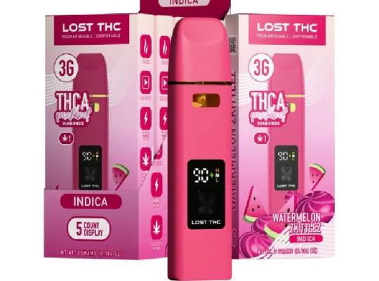 Lost THC THCA Melted Diamonds Disposable 3G In Pak