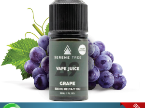 Serene Tree Delta-9 THC Grape Vape Juice Jampur
