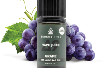 Serene Tree Delta-9 THC Grape Vape Juice Jampur