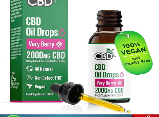 CBDfx CBD Oil 2000mg Very Berry – 30ml 03174875200