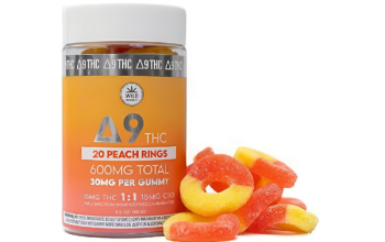 Delta-9 Peach Ring Chews 50mg-500mg -03174875200