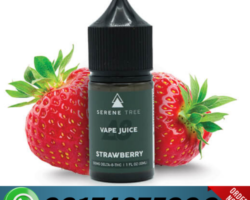 Serene Tree Delta-8 THC Strawberry Vape Juice 1200