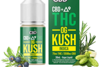 THC Liquid 89mg THC/1000mg CBC – OG Kush