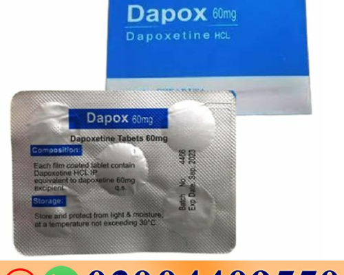 Dapox 60mg Dapoxetine HCI Tablets 03004409550