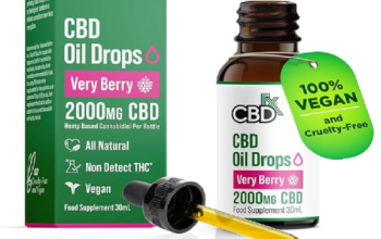 CBDfx CBD Oil 2000mg Very Berry –