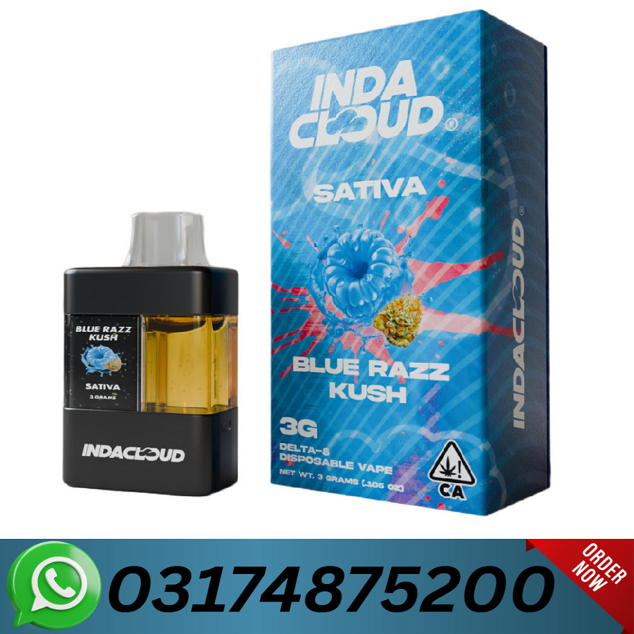 IndaCloud Delta 8 THC 3 Vape Pen in Sargodha
