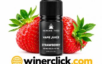 Serene Tree Delta-10 THC Strawberry Vape Juice In