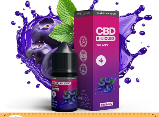 HAPPY VAPE CBD Vape Juice Blueberry In Islamabad